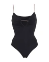 S And S Woman One-piece Swimsuit Black Size 8 Polyamide, Elastane In Black
