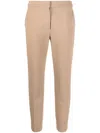 S Max Mara Slim-fit Cropped Pants In 中性色