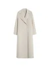 S Max Mara Custodi Double-breasted Virgin Wool Coat In Gray