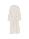 's Max Mara 벨트 트렌치코트 In White