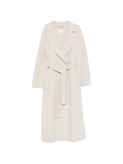 's Max Mara 벨트 트렌치코트 In White