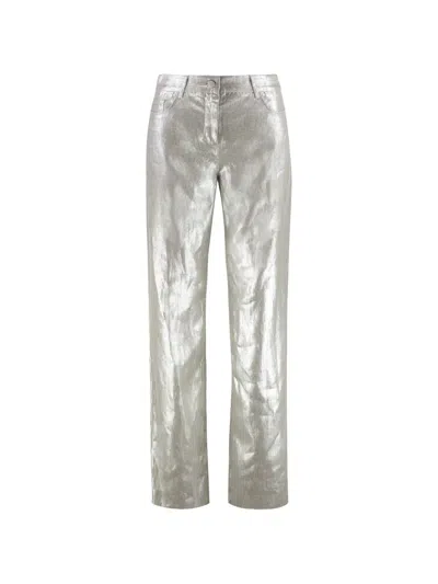 's Max Mara 말리카 팬츠 In Silver