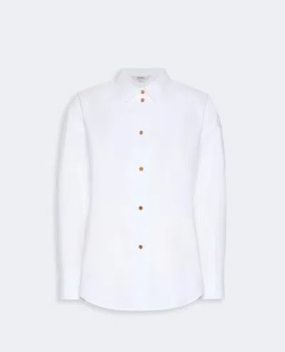 's Max Mara 드롭 숄더 버튼다운 셔츠 In White