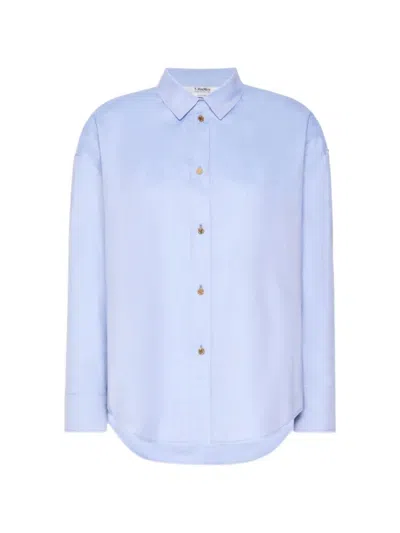 S Max Mara 2629116051600 001 Azzurro Oxford In Blue
