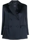 S Max Mara Double-breasted Tailored Blazer In 蓝色