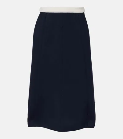 's Max Mara Abaco Pleated Jersey Midi Skirt