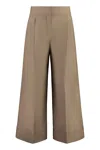 Shop 's Max Mara Abba Cropped Trousers In Camel
