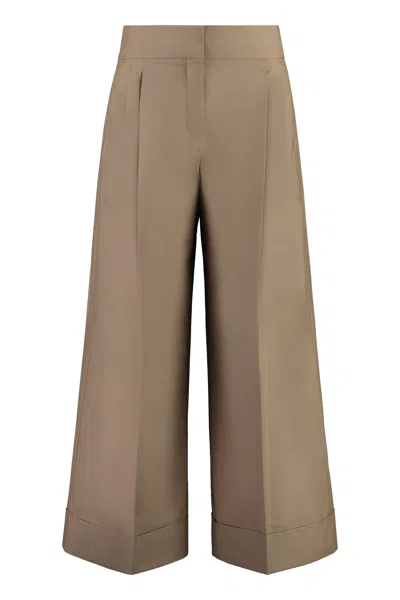 's Max Mara Abba Cropped Trousers In Camel