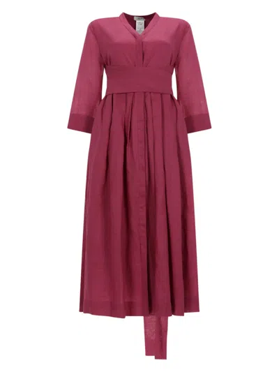 S Max Mara Abito Midi Camilla In Purple