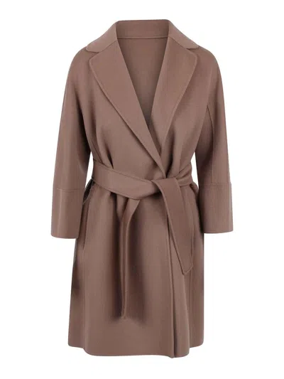 S Max Mara Abrigo Corto - Marrón In Neutral