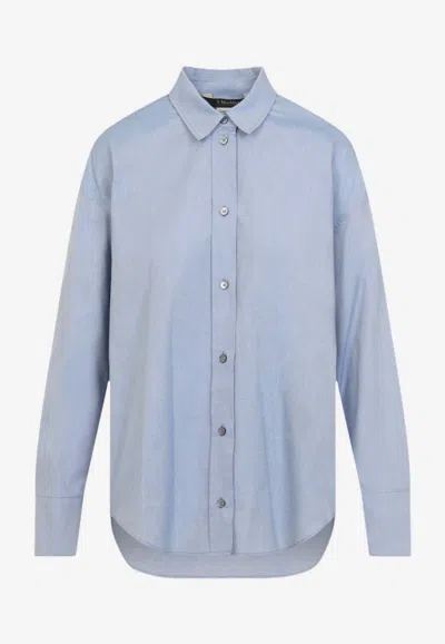 's Max Mara Adele Long-sleeved Shirt In Blue
