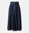 S Max Mara Amanda Chambray Maxi Skirt