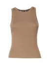 S Max Mara Amburgo Top In Cotton In Brown