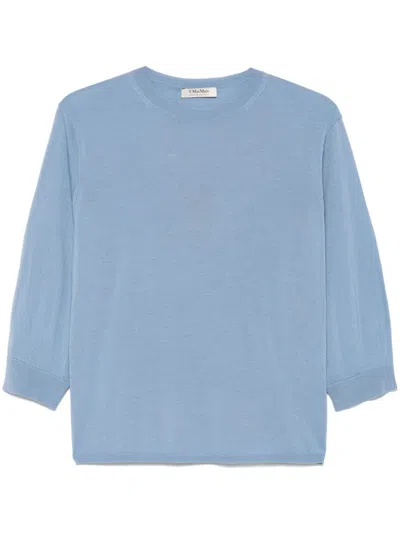 S Max Mara Amici Sweater In Light Blue