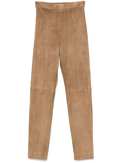 S Max Mara Amleto Trousers In Brown