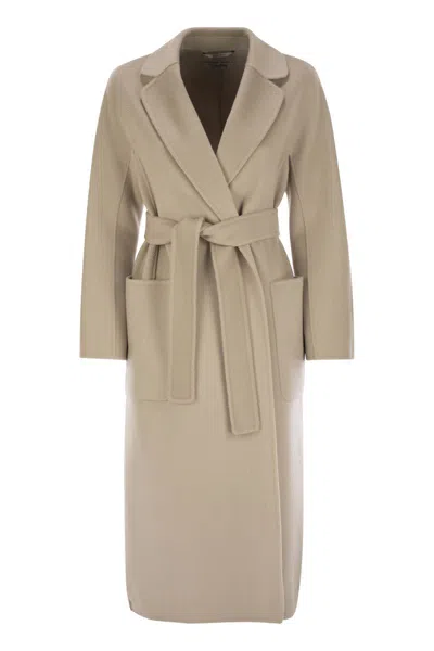 S Max Mara Women's Amore - Wool And Cashmere Dressing Gown Coat In Ice