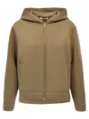 S Max Mara Hooded Jacket With Long Sleeves And Side Pockets In Green