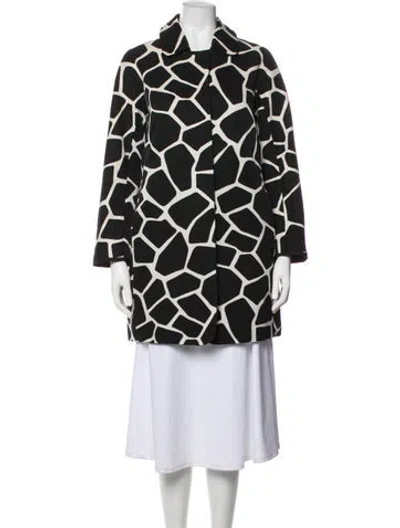 Pre-owned 's Max Mara Animal Print Coat In Multicolor