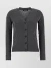 S Max Mara Apollo Cardigan Elbow Patches In Gray