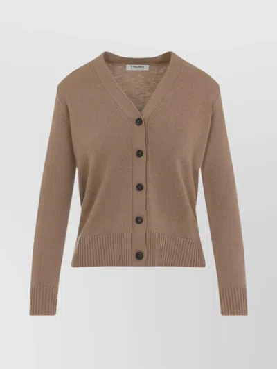 'S MAX MARA APOLLO PATCHES WOOL CARDIGAN