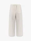 's Max Mara S Max Mara Argento Poplin Drawstring Trousers In Beige