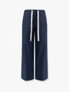 S Max Mara Cropped Silver Pants In Blue