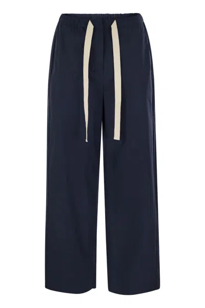 's Max Mara S Max Mara Argento Long Trouser Navy In Blue