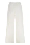 's Max Mara S Max Mara Argento Poplin Cotton Trousers In Ecru