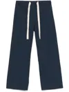 S Max Mara Cropped Silver Pants In Blue