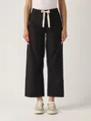's Max Mara S Max Mara Argento Cotton Trousers In Nero