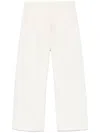 's Max Mara Cropped Trousers With Side Pockets And Wide Leg In Weiss