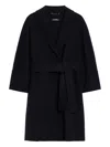 's Max Mara Arona Belted Double-faced Wool Coat