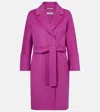 S Max Mara Arona Belted Virgin Wool Coat