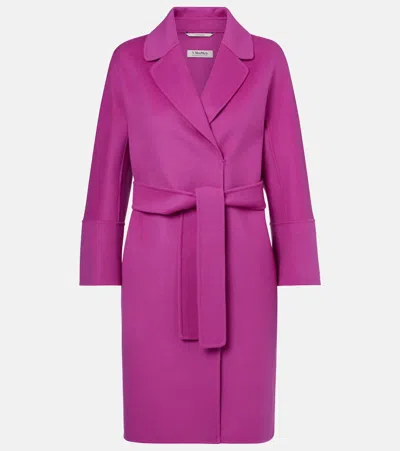 S Max Mara Arona Belted Virgin Wool Coat