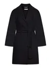 S Max Mara Arona Belted Double-faced Wool Coat