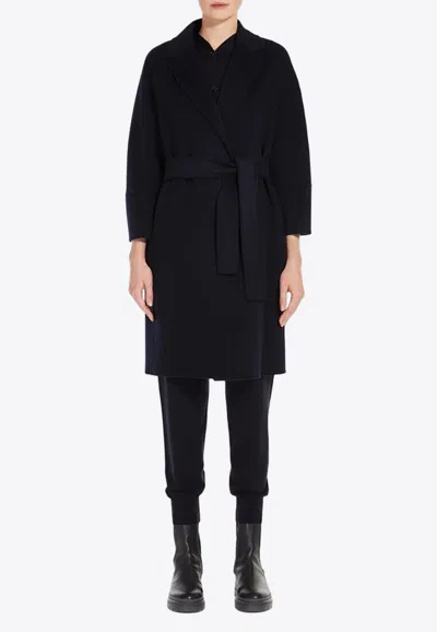 's Max Mara Arona Reversible Wool Coat In Blue