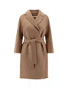 's Max Mara Arona Virgin Wool Coat In Brown