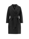 's Max Mara Arona Virgin Wool Coat In Black