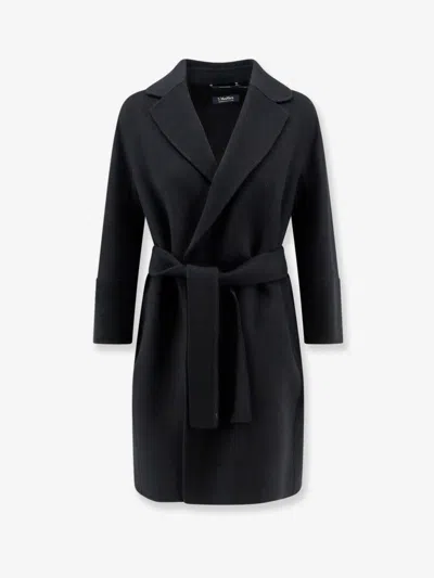 's Max Mara Arona Virgin Wool Coat In Black
