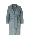 's Max Mara Arona Virgin Wool Wrap Coat In Emerald