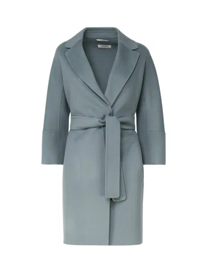 's Max Mara Arona Virgin Wool Wrap Coat In Emerald