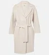's Max Mara Messi Belted Virgin Wool Coat In Brown