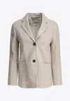 S Max Mara Arrigo Single-breasted Blazer In Cream