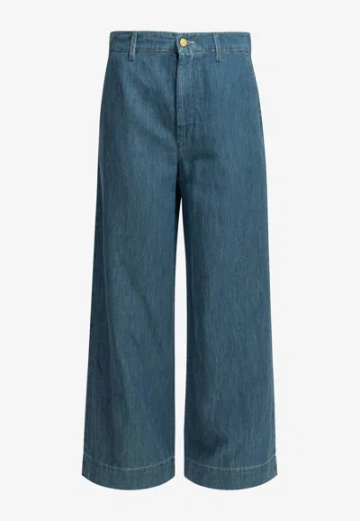 S Max Mara Astice Wide-leg Jeans In Blue