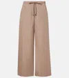 S Max Mara Auero Cotton Poplin Wide-leg Pants