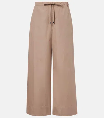 's Max Mara Auero Cotton Poplin Wide-leg Pants