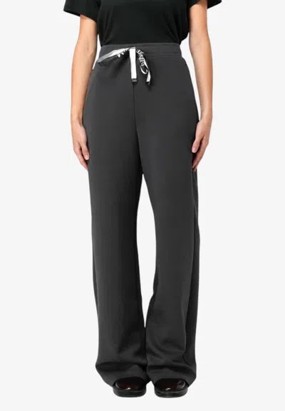 S Max Mara Bali Wide-leg Track Pants In Black