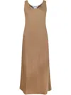 S Max Mara Banjo Midi Dress In Brown