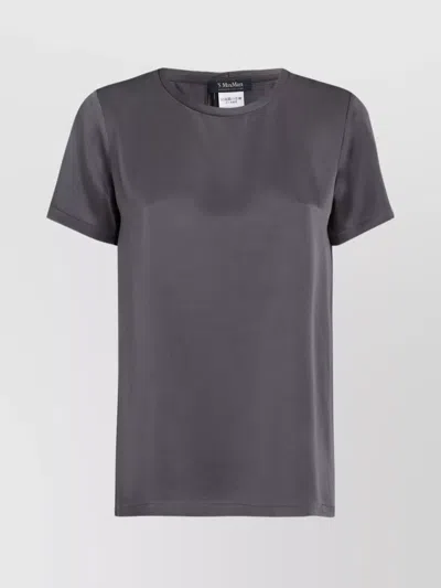 S MAX MARA BASIC ROUND NECK SHORT SLEEVE TOP