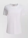 S Max Mara Basic Round Neck Short Sleeve Tops